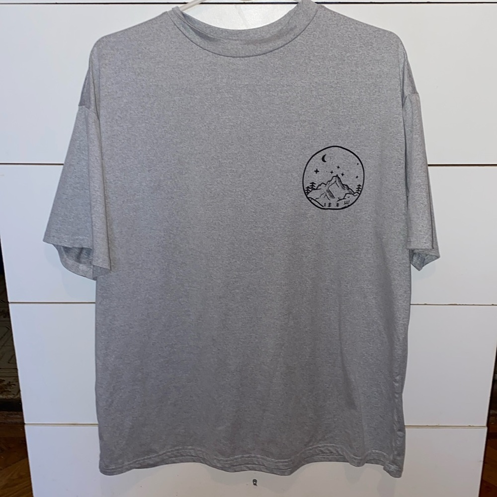 Light gray oversized T shirt